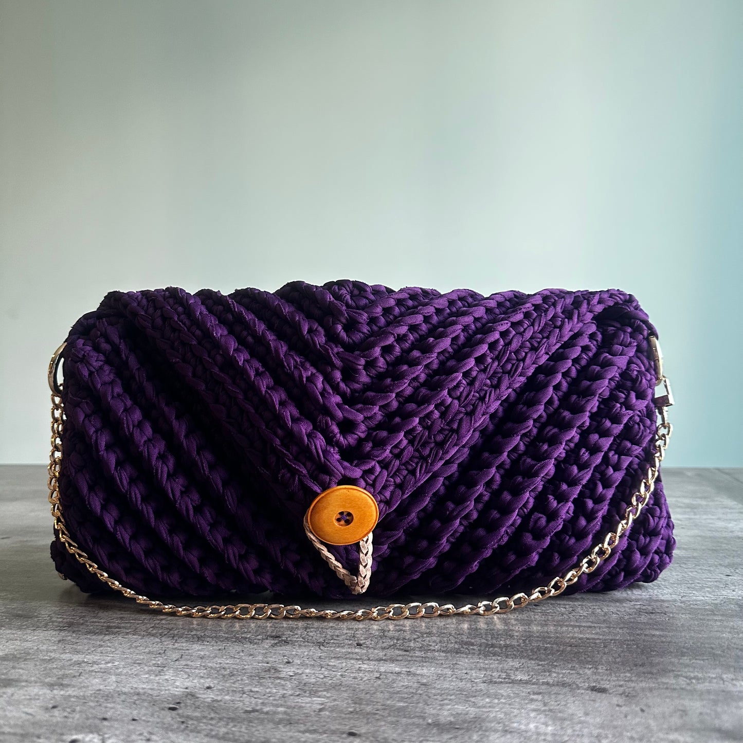 Bolso Medianoche Maxi Púrpura