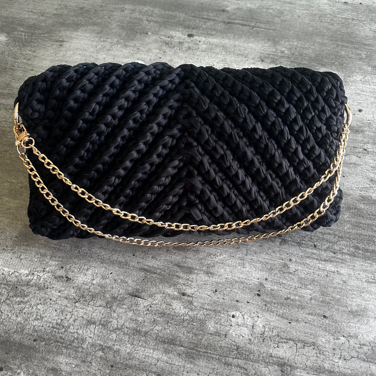 Bolso Medianoche Maxi Negro