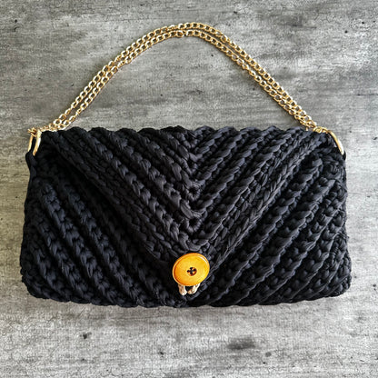 Bolso Medianoche Maxi Negro