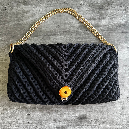 Bolso Medianoche Maxi Negro